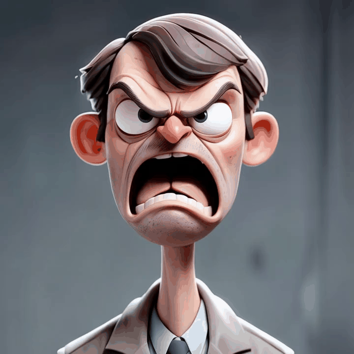 angry man